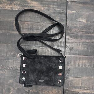 Hammitt Stadium Mini Crossbody Black Suede - EUC